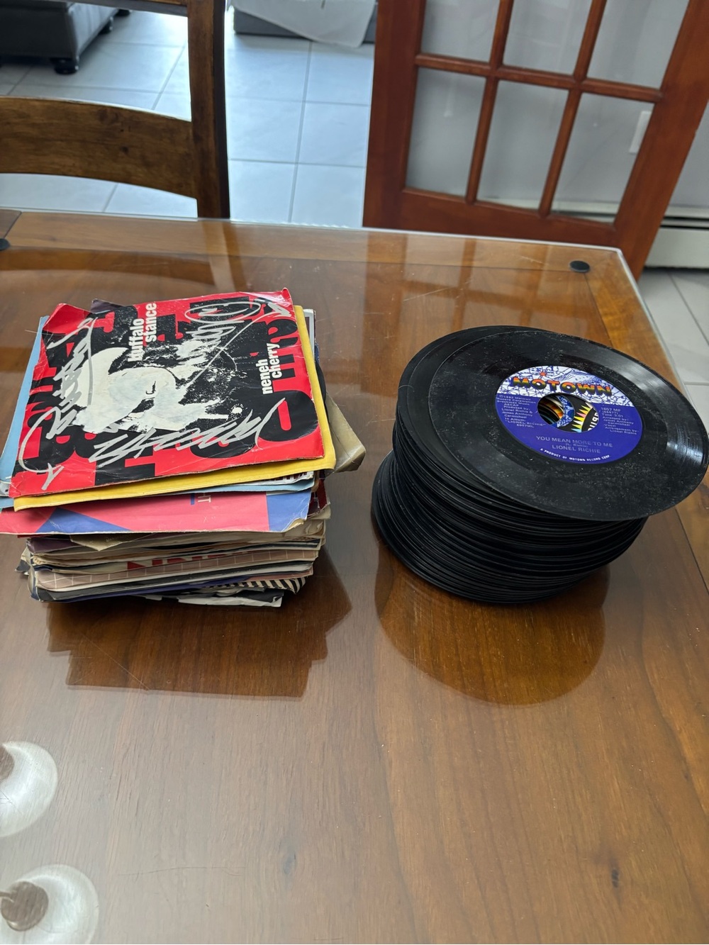 Vintage singles.  Approximately 120.  Some in a jacket, some not.